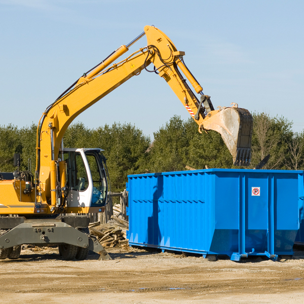 can i choose the location where the residential dumpster will be placed in Hobson